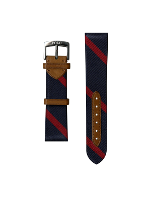 Striped Silk Watch Strap