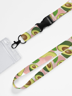 Tropical Avocados Lanyard