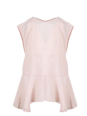 Stella Mccartney Tie-waist Peplum Top