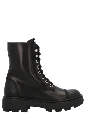 Miu Miu Lace-up Combat Boots