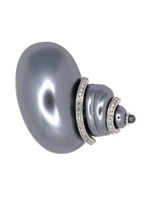 Grey Pearl Shell Pin