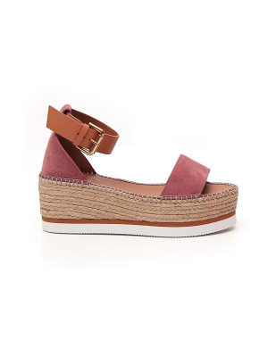 See By Chloé Two-tone Wedge Sandals