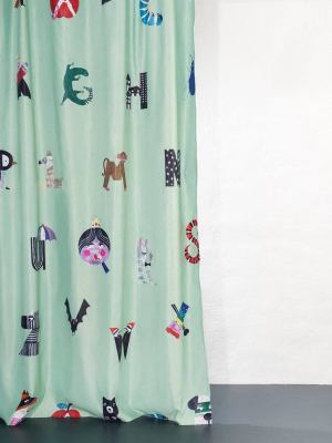 Alphabet City Kids Blackout Curtain By Natalie Born - Extra Wide