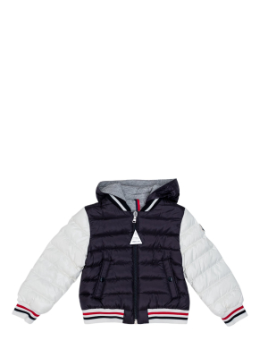 Moncler Enfant Striped Trim Padded Jacket