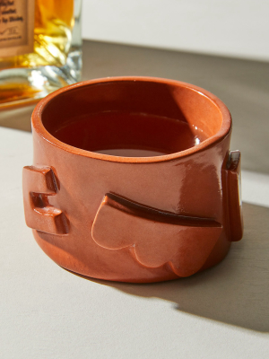 Curious Clay Red Whiskey Cup