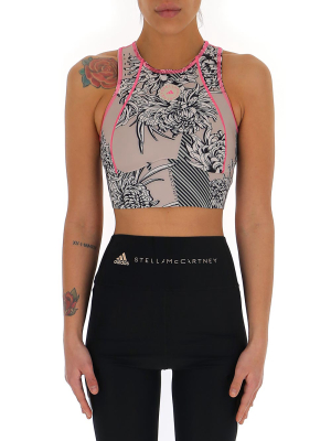 Adidas By Stella Mccartney Truepurpose Printed Crop Top