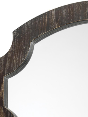 Jamie Young Estate Mirror In Dark Gray Wood