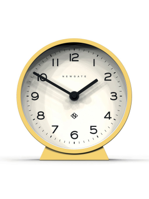 M Mantel Clock In Yellow