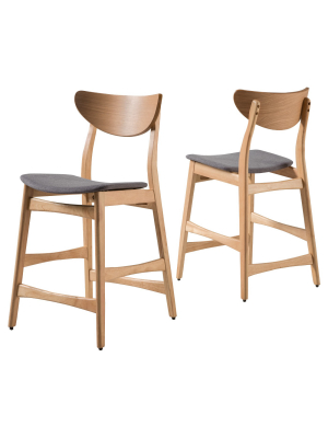 Set Of 2 24" Gavin Counter Height Barstool - Christopher Knight Home