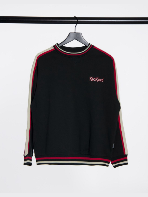 Kickers Relaxed Sweatshirt With Embroidered Logo And Retro Stripe