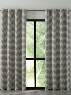 Reilly Grey Chevron Curtains