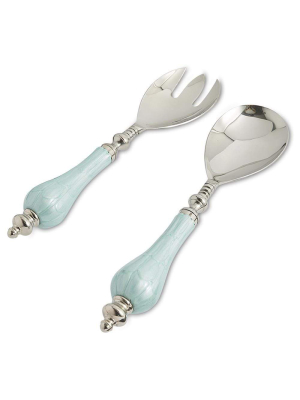 Julia Knight Peony Salad Serving Set In Hydrangea