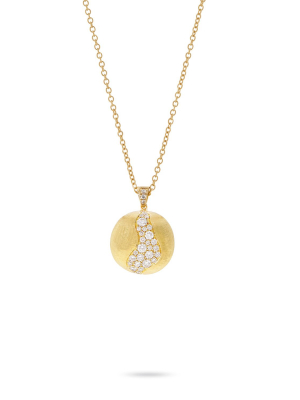 Marco Bicego® Africa Collection 18k Yellow Gold And Diamond Long Pendant