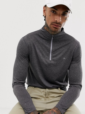 Calvin Klein Golf Harlem Half Zip In Gray