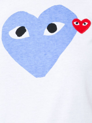 Comme Des Garçons Play Heart Print Crewneck T-shirt