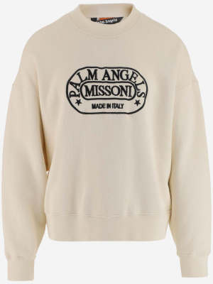 Palm Angels X Missoni Logo Embroidered Sweatshirt