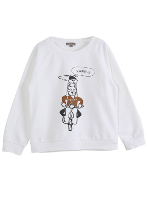 Emile Et Ida Graphic Printed Sweatshirt