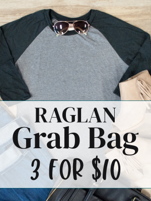 3 For $10 Grab Bags - Raglan Tees