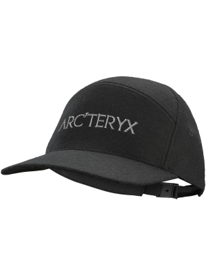 Arc'teryx 7 Panel Wool Ball Cap, Black Heather