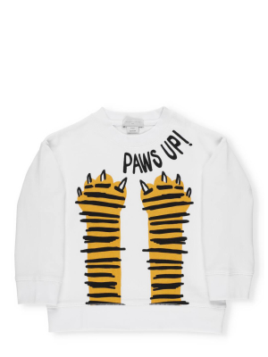 Stella Mccartney Kids Paws Up Printed T-shirt