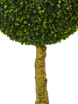 5.5ft Triple Ball Boxwood Artificial Topiary Tree - Nearly Natural