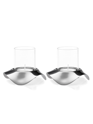 Drift Tealight Holder, Set Of 2