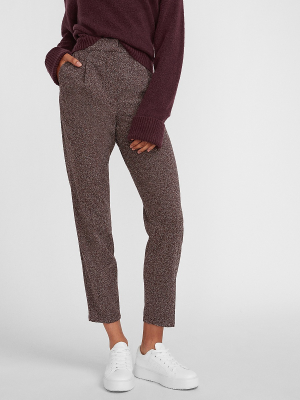 High Waisted Tweed Ankle Pant