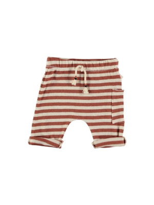 Striped Knit Baby Trousers