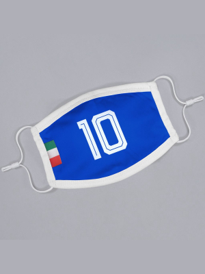 Italy Soccer Jersey Flat Face Mask