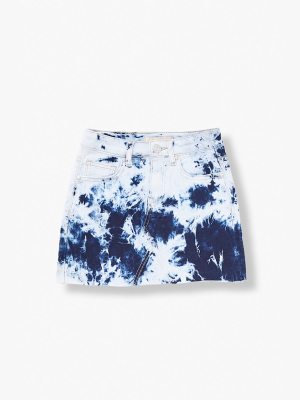 Girls Bleached Denim Skirt (kids)