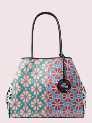 Everything Spade Flower Large Tote