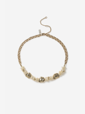 **pearl Chipping Necklace