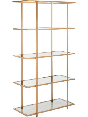 Franco 5 Tier Etagere Gold/clear