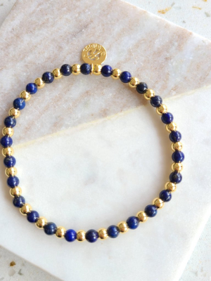 Lapis Lazuli-intention Bracelet For Wisdom