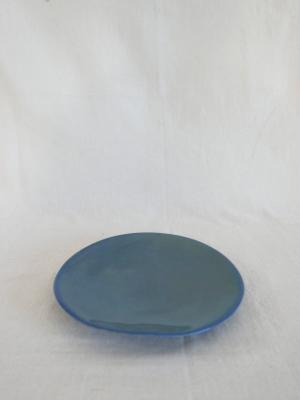 Mervyn Gers Side Plate In Blue Glaze