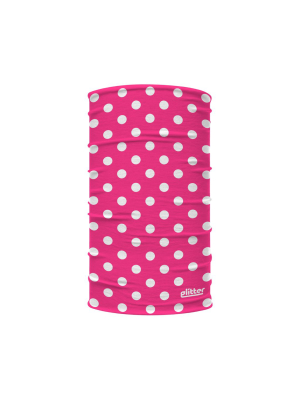 White Dots And Pink Kids Neck Gaiter