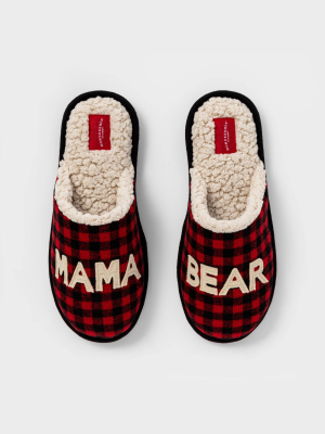 Women's Family Sleep Mama Bear Slide Slippers - Wondershop™ Red