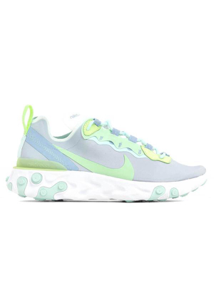 Nike Women's React Element 55 - White/frosted Spruce-barely Volt