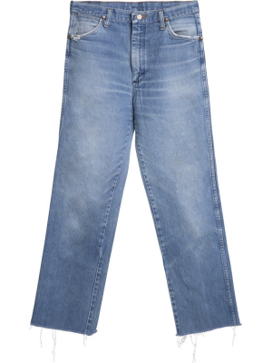 Vintage Wrangler Jeans - Blue Medium Wash - Cut Off
