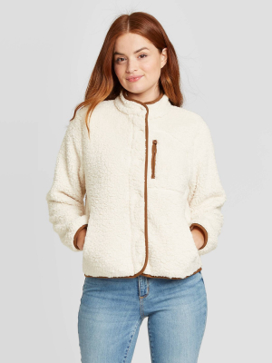 Women's Faux Fur Sherpa Jacket - Universal Thread™