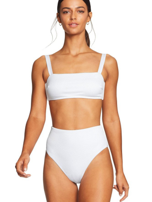 Vitamin A Nico Bikini Top In White Ecotex