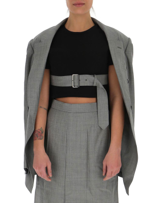 Junya Watanabe Internal Belt Double-breasted Blazer