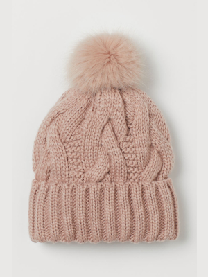 Knit Wool-blend Hat