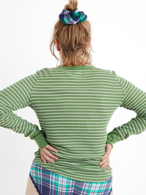 Aerie Waffle Crewneck Long Sleeve T-shirt