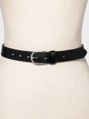 Women's Plus Size Trouser Belt - Ava & Viv™ Black