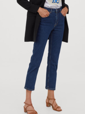 Straight High Ankle Jeans