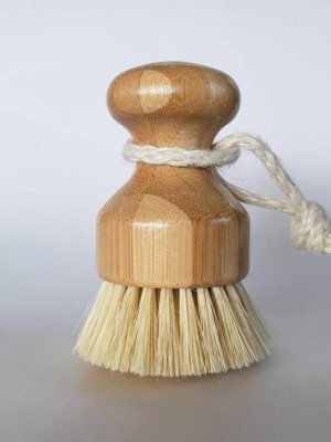 Bamboo & Hemp Kitchen Scrub Brush - Zero Waste