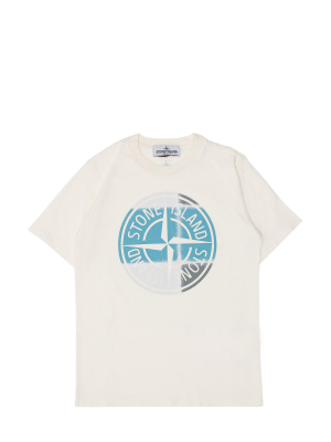 Stone Island Junior Logo Print T-shirt
