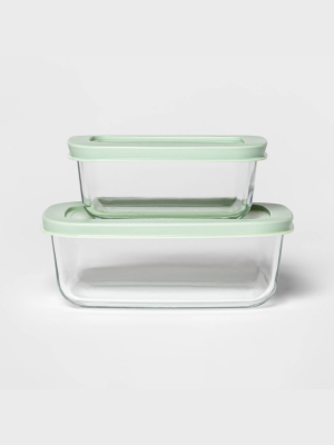 3 Cup & 2 Cup Rectangular Food Storage Container Set - Room Essentials™