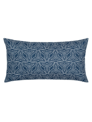 Trillium Navy Throw Pillow